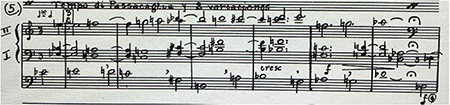 Gabriel Brnčić, Passacaglia (1965) para órgano, 3.