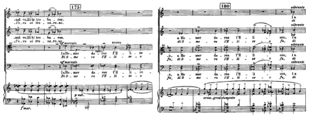 Manuel de Falla: Atlàntida. Vocal and Piano Reduction - CP 13248104, Prólogo, cc. 173-182. © 1993 Casa Ricordi Srl. Reproducido con el permiso de Hal Leonard Europe.