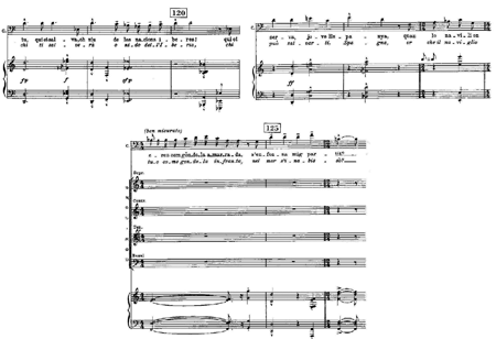 Manuel de Falla: Atlàntida. Vocal and Piano Reduction - CP 13248104, Prólogo, cc. 118-126. © 1993 Casa Ricordi Srl. Reproducido con el permiso de Hal Leonard Europe.