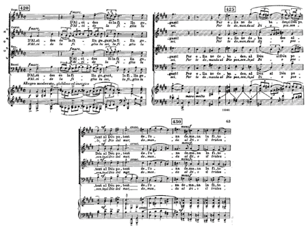 Manuel de Falla: Atlàntida. Vocal and Piano Reduction - CP 13248104, Primera parte, cc. 420-431. © 1993 Casa Ricordi Srl. Reproducido con el permiso de Hal Leonard Europe.