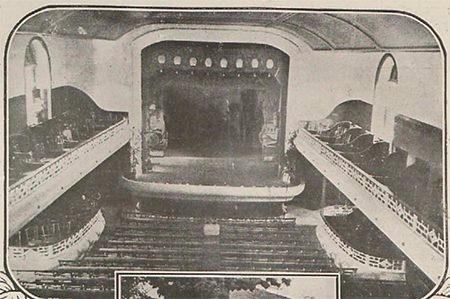 Interior del Teatro del Balneario de Mondariz. «Música gallega en Mondariz», 351.